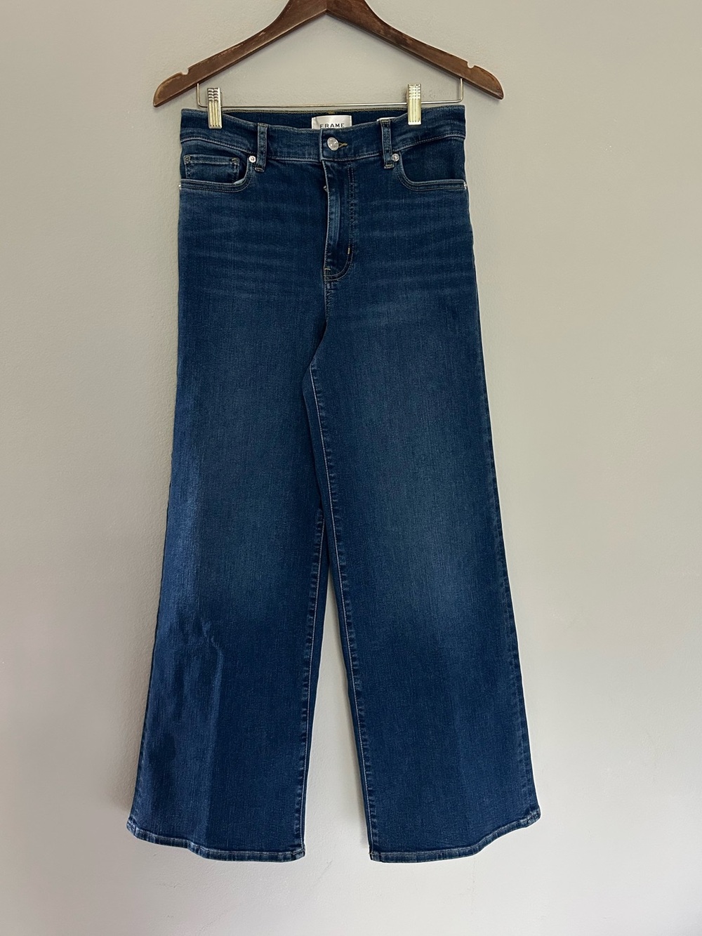 Frame Le Slim Palazzo High Rise Wide Leg Jean in Femma size 29 - Picture 5 of 15